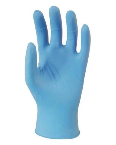 CAJA 100 GUANTES NITRILO AZUL T/L