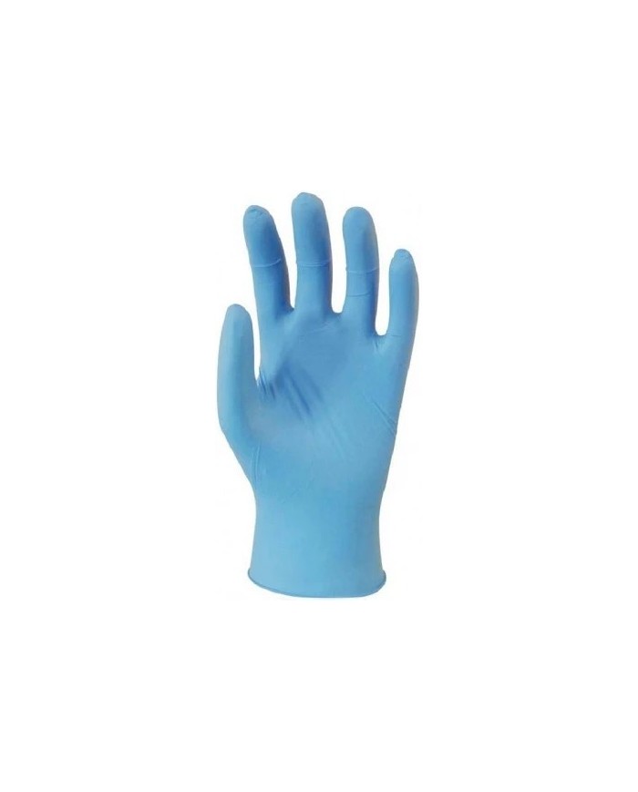 CAJA 100 GUANTES NITRILO AZUL T/L