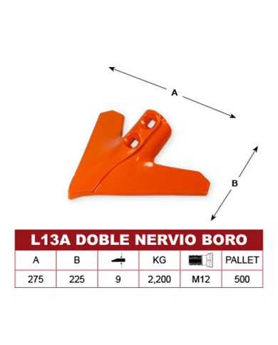 REJA L13A DOBLE NERVIO BORO PIRENAICA