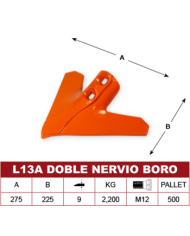 REJA L13A DOBLE NERVIO BORO PIRENAICA